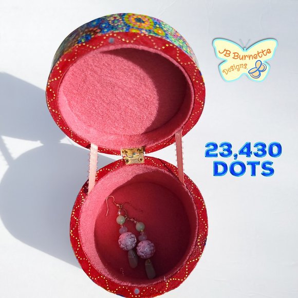 Dot MicroArt Jewelry Box, 23,430 Dots: Abstract "Libra Constellation" - Picture 8 of 10